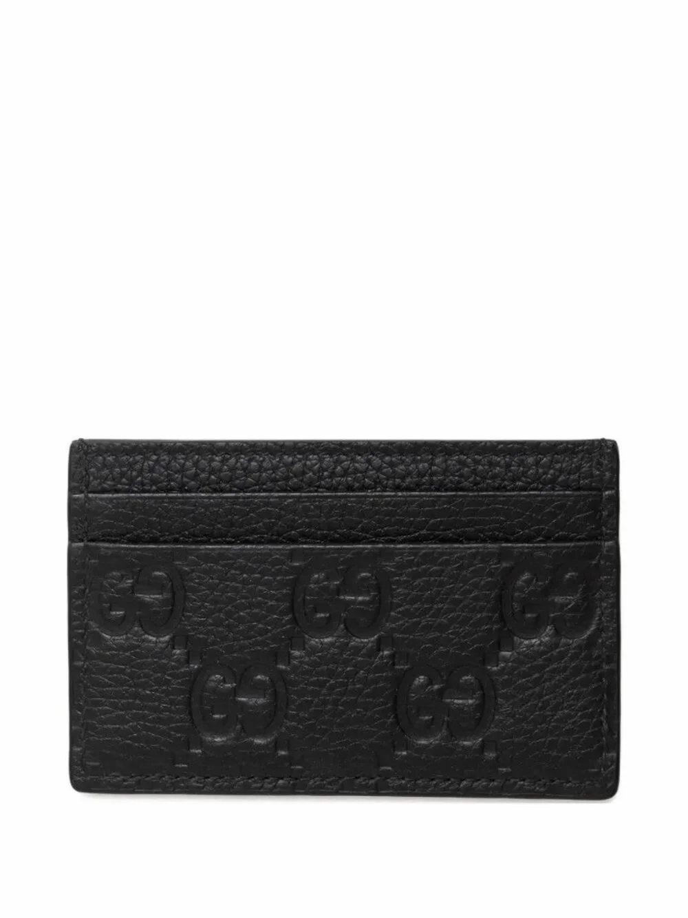NEW GUCCI Leather Black Cardholder GG 100% Authentic